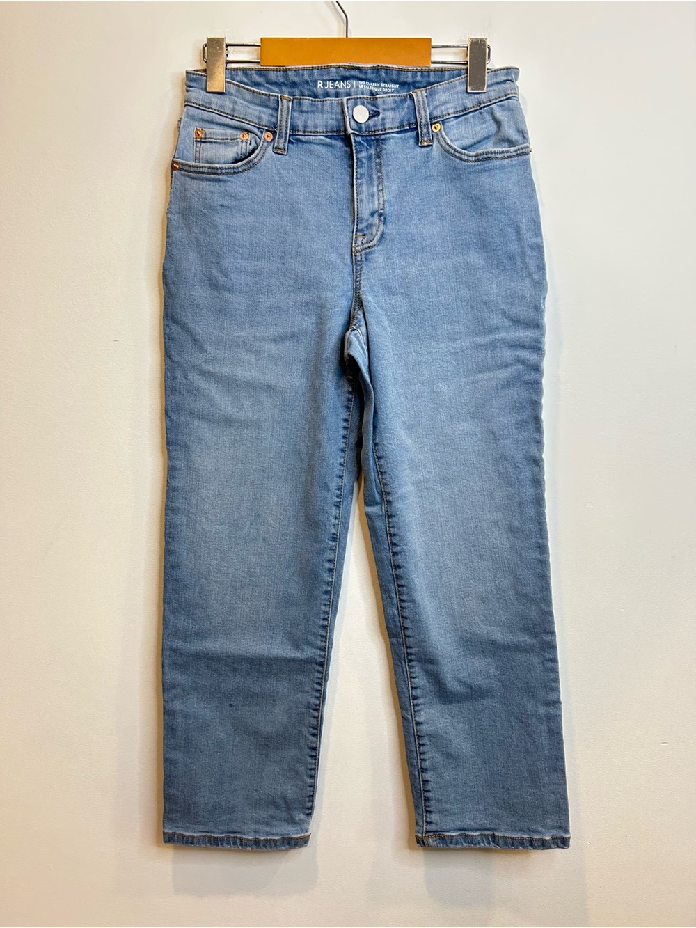 Reitmans R Jeans Straight-Leg Mid-Rise Jeans The Classic Blue